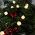 Battery-Operated Mini String Light with Crackle Globes, Warm White - Set of 2