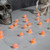 Battery-Operated Mini String Light with Crackle Globes, Orange - Set of 2