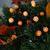 Battery-Operated Mini String Light with Crackle Globes, Orange - Set of 2