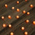 Battery-Operated Mini String Light with Crackle Globes, Orange - Set of 2
