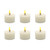 Battery-Operated 3D Wick Flame Wax Candles - Set of 6