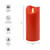 Battery-Operated 9" Red Pillar Candle with Moving Flame