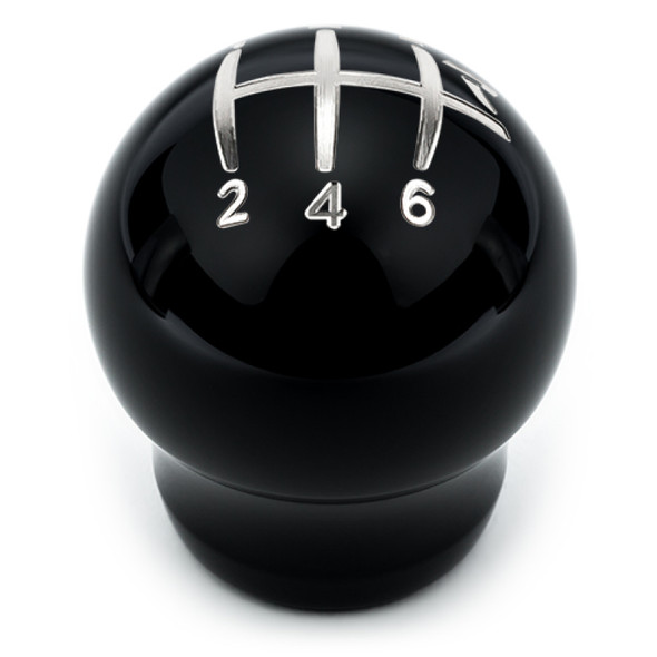Raceseng Contour Shift Knob (Gate 2 Engraving) 1/2in.-20 Adapter - Black Gloss