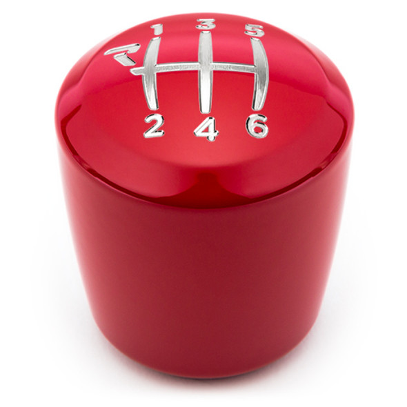 Raceseng Ashiko Big Bore Shift Knob (Gate 1 Engraving) Hyundai Veloster Adapter - Red Gloss