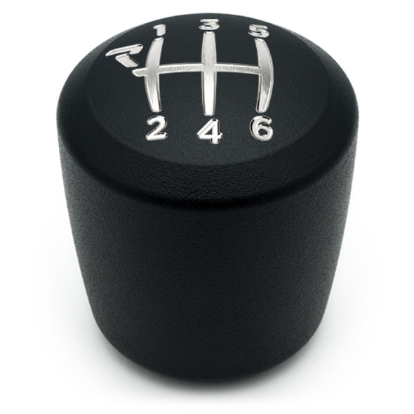 Raceseng Ashiko Big Bore Shift Knob (Gate 1 Engraving) Hyundai Veloster Adapter - Black Texture