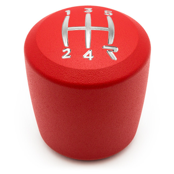 Raceseng Ashiko Shift Knob (Gate 4 Engraving) Mini R50 / R52 / R53 Adapter - Red Texture