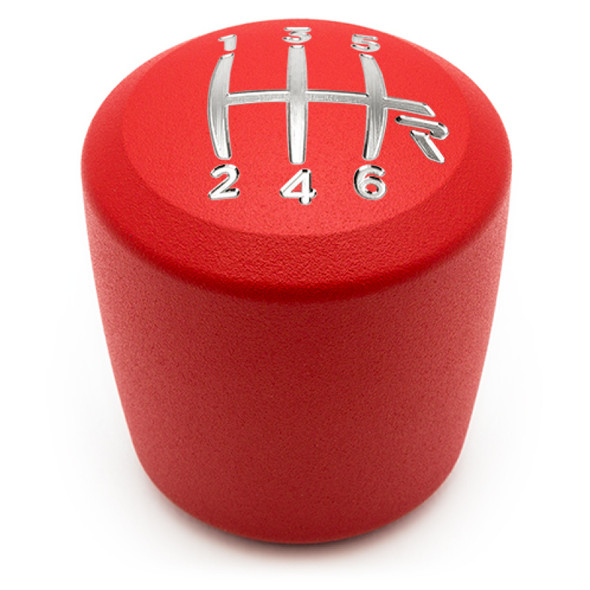 Raceseng Ashiko Shift Knob (Gate 3 Engraving) M10x1.25mm Adapter - Red Texture