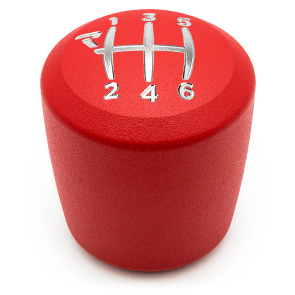 Raceseng Ashiko Shift Knob (Gate 1 Engraving) M10x1.25mm Adapter - Red Texture