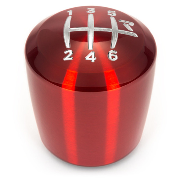 Raceseng Ashiko Shift Knob (Gate 2 Engraving) 9/16in.-18 Adapter - Red Translucent