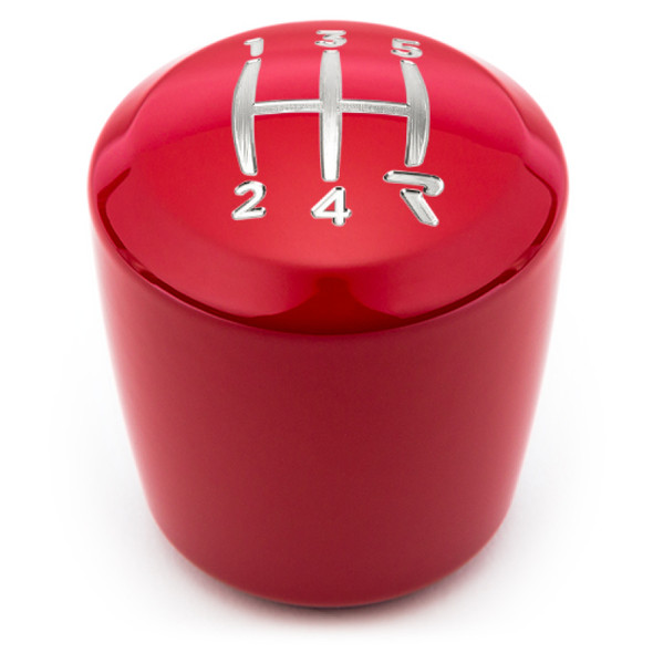 Raceseng Ashiko Shift Knob (Gate 4 Engraving) M12x1.25mm Adapter - Red Gloss