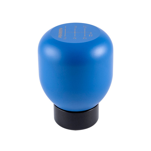 Perrin Subaru WRX/STI Large Ceramic NRA Blue Steel Shift Knob - 6 Speed