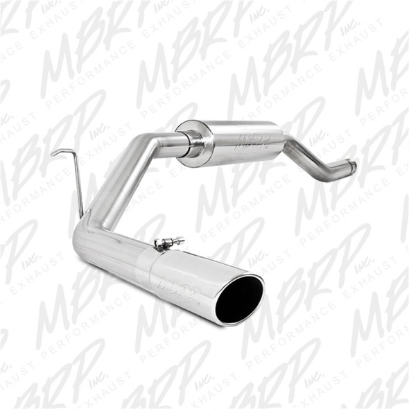 MBRP 00-06 Toyota Tundra All 4.7L Models Resonator Back Single Side Exit T409 Exhaust System