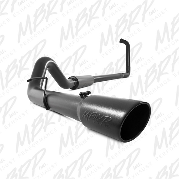 MBRP 03-07 Ford F-250/350 6.0L 4in Turbo Back Single Side Exist Off-Road Exhaust - Black