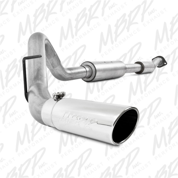 MBRP 11-12 Ford F150 SVT Raptor 6.2L EC-SB/CC-SB 3.5in Cat Back Single Exit Alum Exhaust System