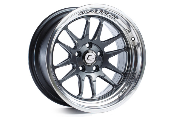 Cosmis Racing XT-206R Gun Metal w/ Machined Lip Wheel 18x11 +8mm 5x114.3