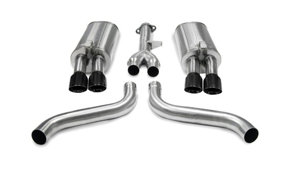 Corsa 86-91 Chevrolet Corvette C4 5.7L V8 L98 Black Sport Cat-Back Exhaust