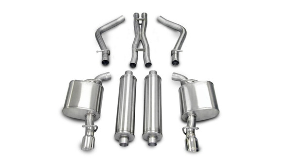 Corsa 05-10 Dodge Charger No Towing Hitch R/T 5.7L V8 Polished Sport Cat-Back Exhaust