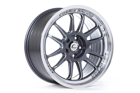 Cosmis Racing XT-206R Gun Metal w/ Machined Lip Wheel 17x8 +30mm 5x100