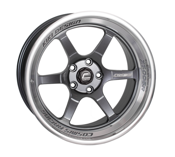 Cosmis Racing XT-006R Gun Metal w/ Machined Lip Wheel 18x11 +8mm 5x114.3