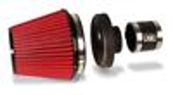 BLOX Racing Performance Filter Kit w/ 3.5inch Velocity Stack Black Filter and 3.5inch Silicone Hose