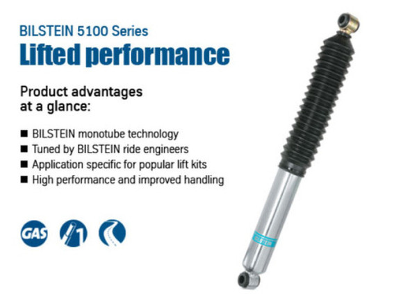 Bilstein 5160 Series 05-15 Toyota Tacoma Rear Left 46mm Monotube Shock Absorber