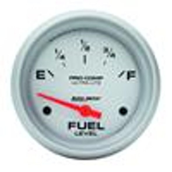 Autometer Ultra-Lite 66.7mm Short Sweep Electronic 0 E/90 F Fuel Level Gauge