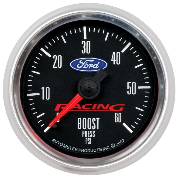 Autometer Ford Racing 52mm Mechaniacl 0-60PSI Boost Gauge