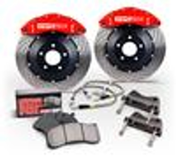 StopTech 89-1/94 Nissan 240SX ABS/2/94-98 240SX 5 Lug Fr BBK ST40 Silver Caliper 332x32 Slotted Roto