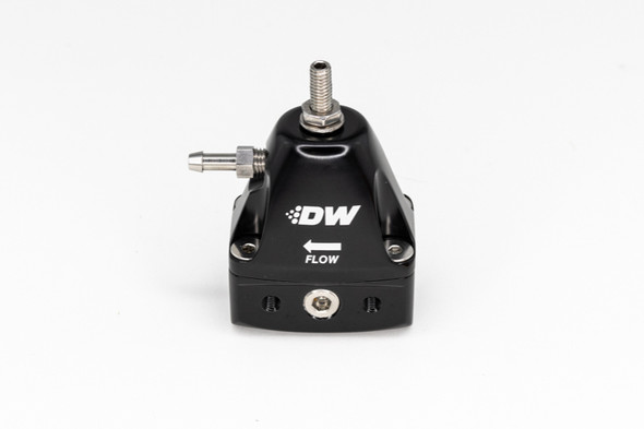 DeatschWerks DWR1000iL In-Line Adjustable Fuel Pressure Regulator - Black