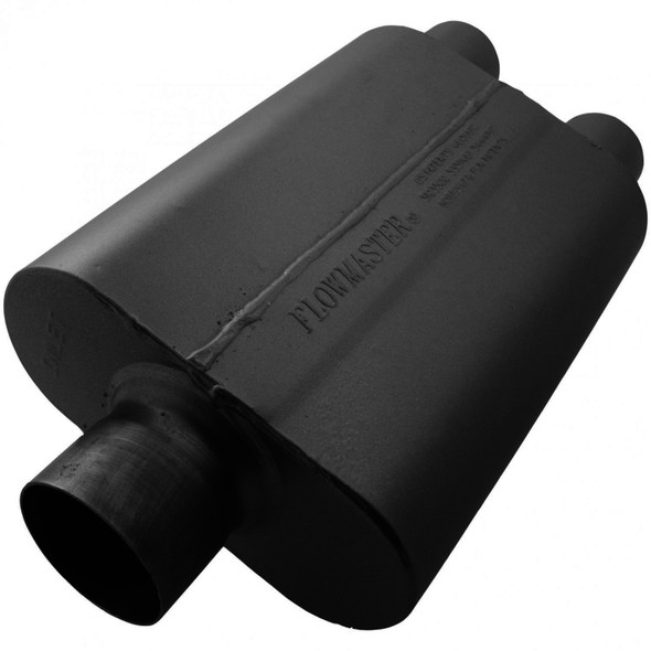 Flowmaster Universal 40 Series Muffler 409S - 3.00 Ctr In / 2.50 Dual Out