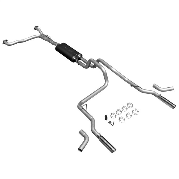 Flowmaster 04-08 Titan V8 American Thunder Cat-Back Exhaust System - Dual Rear/Side Exit