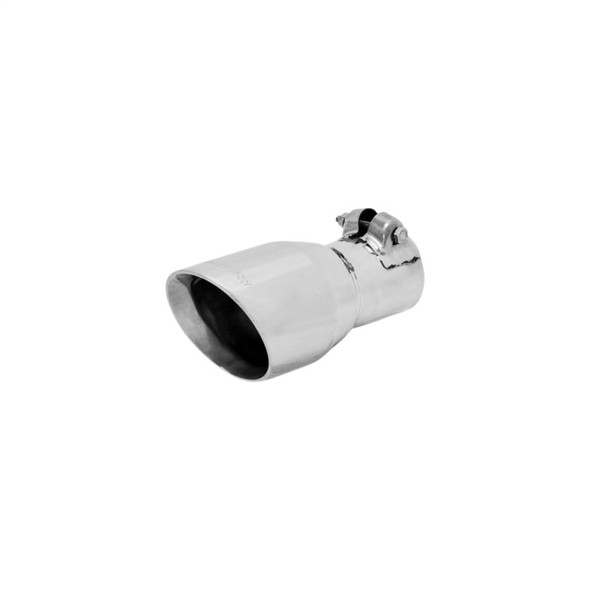 Flowmaster Exhaust Tip - 3.00 In Angle Cut Polished Ss Fits 2.00 In Tubing (Clamp On)