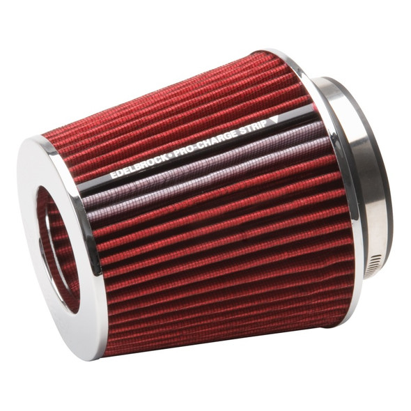 Edelbrock Air Filter Pro-Flo Series Conical 6 7In Tall Red/Chrome