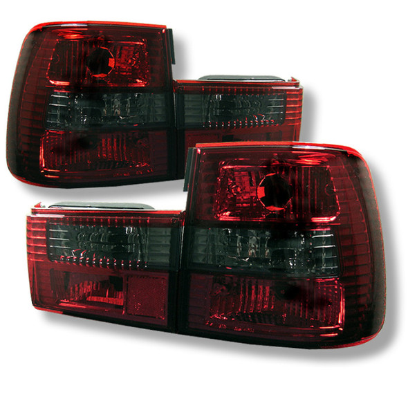 Spyder BMW E34 5-Series 88-95 Euro Style Tail Lights Red Smoke ALT-YD-BE3488-RS