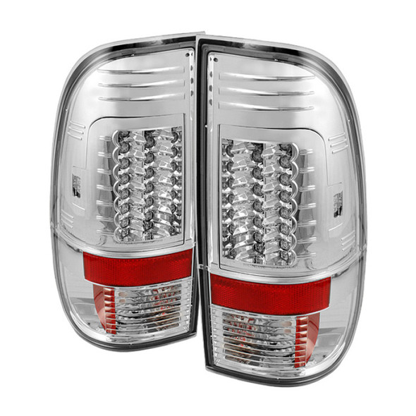 Spyder Ford Super Duty 08-15 Version 2 LED Tail Lights Chrome ALT-YD-FS07-LED-G2-C