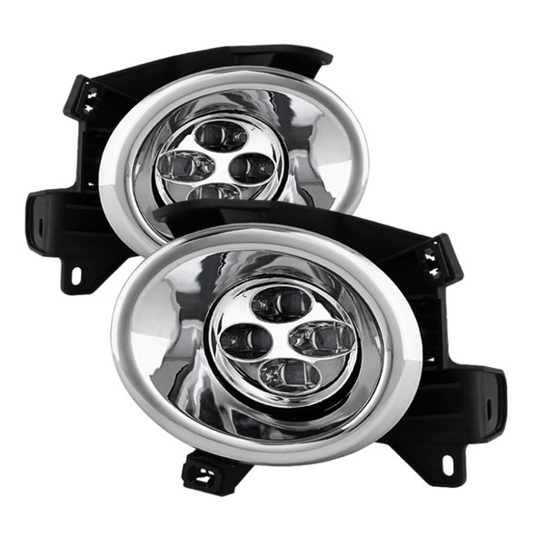 Spyder Nissan Pathfinder 2013-2015 Daytime DRL LED Running Fog Lights w/Switch Clear FL-DRL-NP2013-C