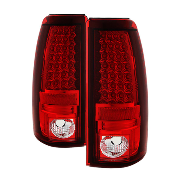 Spyder Chevy Silverado 1500 99-02 (Not Fit Stepside) LED Tail Lights Red Clear ALT-YD-CS99-LED-RC