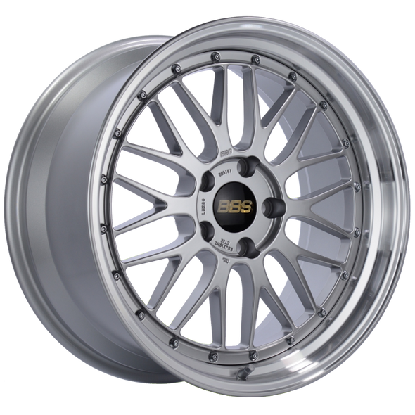 BBS LM 19x10 5x130 ET45 CB71.6 Diamond Silver Center Diamond Cut Lip Wheel