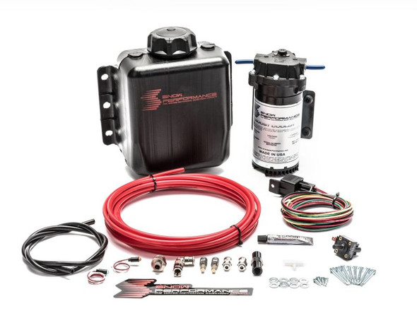 Snow Performance Stg 1 Boost Cooler TD Water Injection Kit (Incl. Red Hi-Temp Tubing/Quick Fittings)