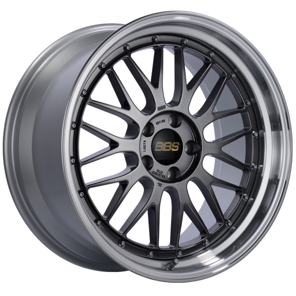 BBS LM 19x9.5 5x112 ET32 Diamond Black Center Diamond Cut Lip Wheel -82mm PFS/Clip Required