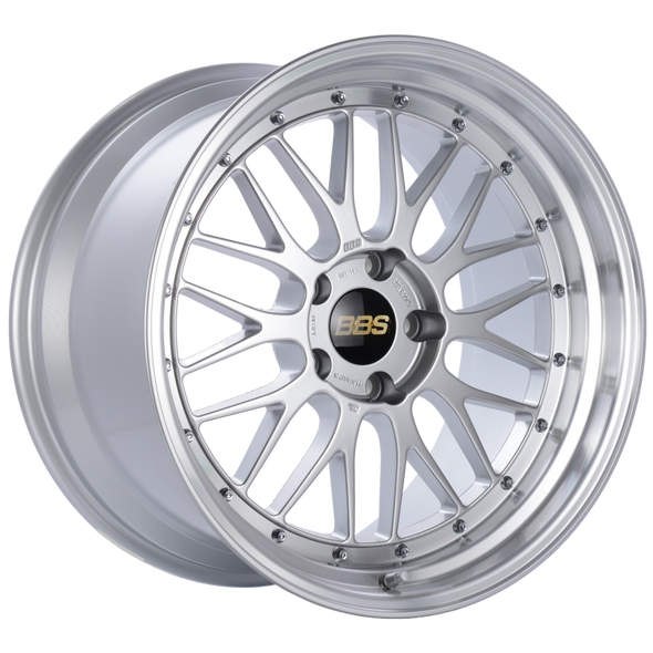 BBS LM 19x11 5x120 ET25 Diamond Silver Center Diamond Cut Lip Wheel -82mm PFS/Clip Required