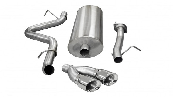 Corsa 07-10 Chevrolet Silverado Ext. Cab/Std. Bed 2500 6.0L V8 Polished Sport Cat-Back Exhaust