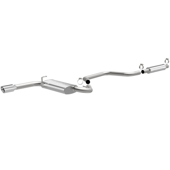 MagnaFlow 08-13 Chevy Malibu L4 2.4L Single Rear Exit Polished Tip SS Catback Performance Exhaust