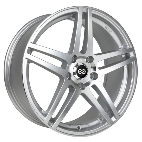 Enkei RSF5 16x7 38mm Offset 4x100 Bolt Pattern 72.6mm Bore Dia Silver Mach Wheel