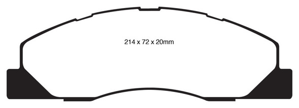 EBC 09-11 Dodge Ram 2500 Pick-up 5.7 2WD/4WD Yellowstuff Front Brake Pads