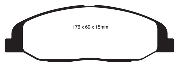 EBC 08-13 Cadillac CTS 3.0 Redstuff Front Brake Pads