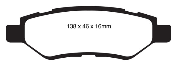 EBC 08-13 Cadillac CTS 3.0 Greenstuff Rear Brake Pads