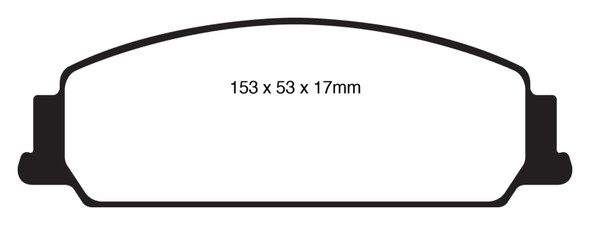 EBC 08-10 Pontiac G8 3.6 Redstuff Front Brake Pads