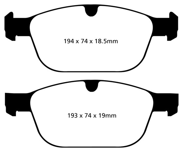 EBC 08+ Volvo XC60 3.0 Turbo Redstuff Front Brake Pads