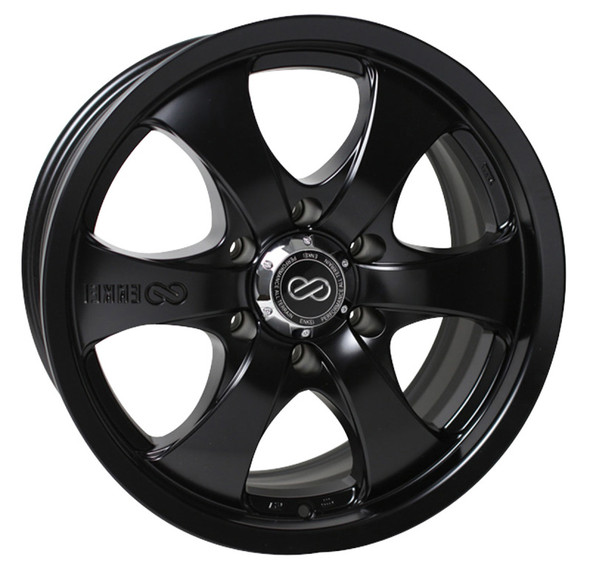 Enkei M6 Universal Truck & SUV 17x8 10mm Offset 6x139.7 Bolt Pattern 108.6mm Bore Black Wheel